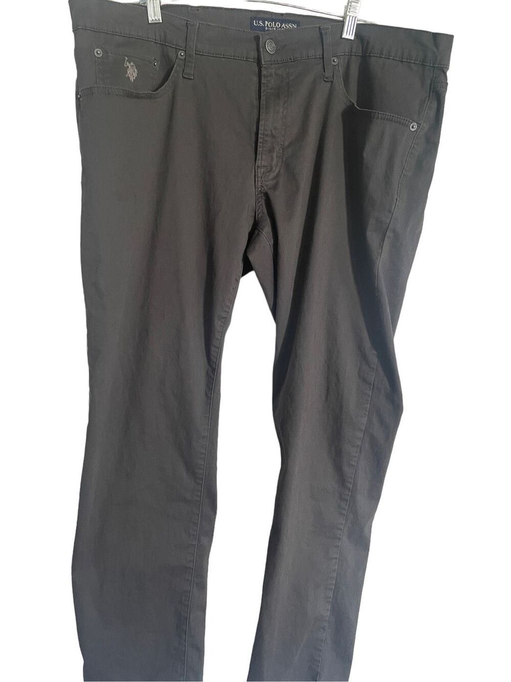 U.S. Polo ASSN Activate Stretch Men's Gray Slim Straight Fit Jeans Size 38